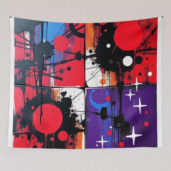 Item preview, cosmic noise colorful geometric abstract design designed and sold by SmashingDeals.