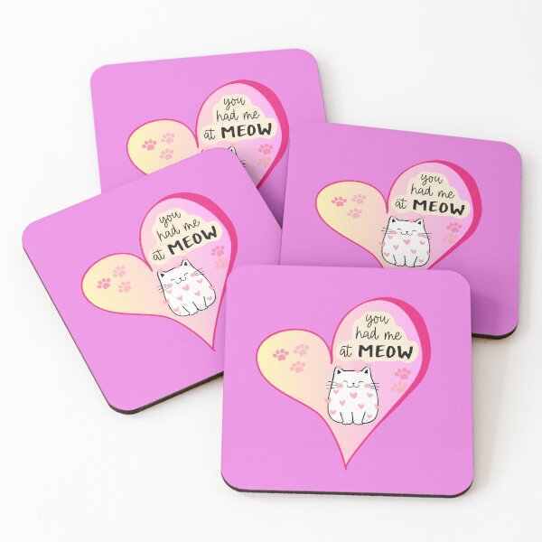 Item preview, You Had Me at Meow | Cute Cat Lover gift  | Funny Kitty Graphic gift designed and sold by WhatASunShine.