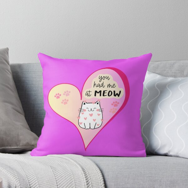Item preview, You Had Me at Meow | Cute Cat Lover gift  | Funny Kitty Graphic gift designed and sold by WhatASunShine.