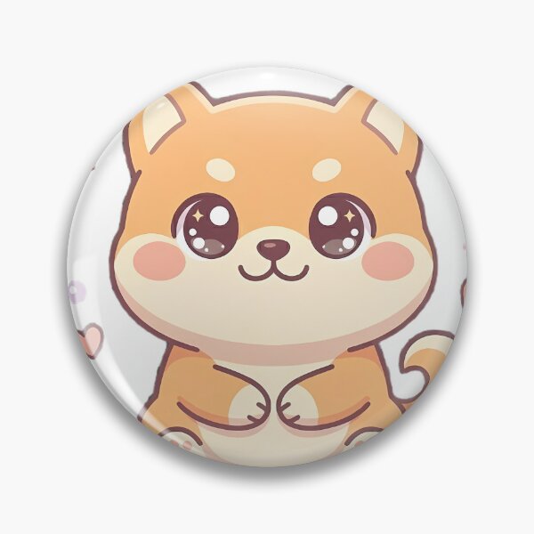 Item preview, Cute Kawaii Shiba Inu Puppy Pastel Chibi Sticker Art designed and sold by LYZ7VANI.