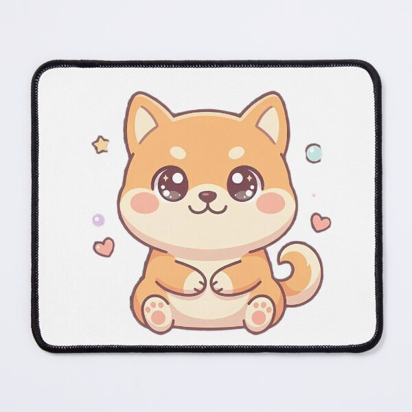Item preview, Cute Kawaii Shiba Inu Puppy Pastel Chibi Sticker Art designed and sold by LYZ7VANI.