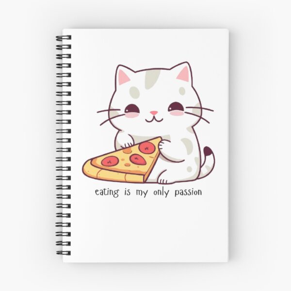 Item preview, Funny Cat Pizza Graphic Shirt | Cute Foodie Kitten Mug | Eating Is My Only Passion Gift for Her    designed and sold by SOLIORA  ATELIER.
