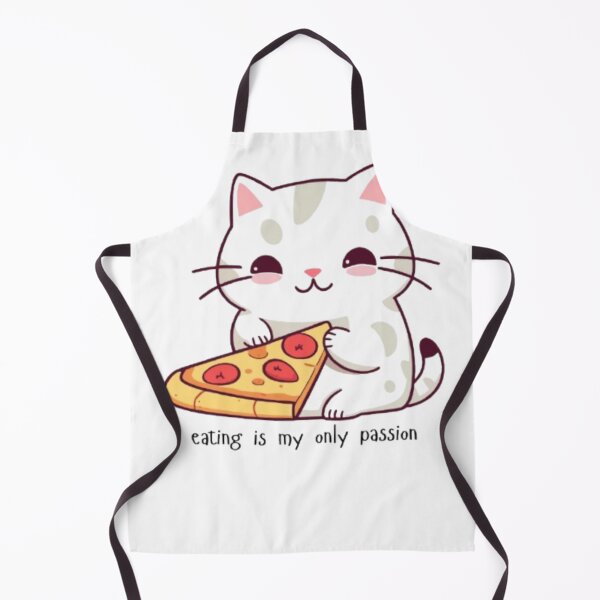 Item preview, Funny Cat Pizza Graphic Shirt | Cute Foodie Kitten Mug | Eating Is My Only Passion Gift for Her designed and sold by SOLIORA ATELIER.