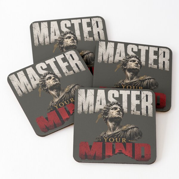 Item preview, Master Your Mind Modern Stoic Design designed and sold by LowBatteryStudio ⭐.
