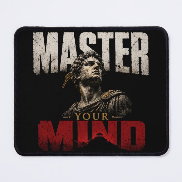 Item preview, Master Your Mind Modern Stoic Design designed and sold by LowBatteryStudio ⭐.