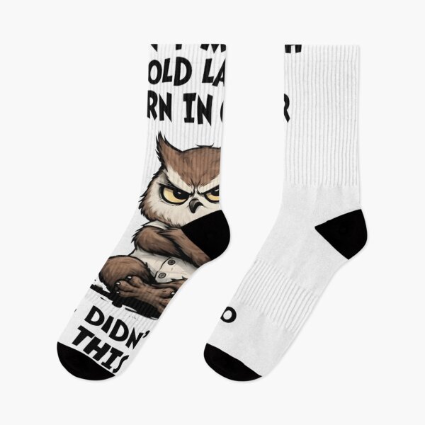 Item preview, Grumpy Owl Dont Mess With Old Ladies Born In October Wisdom Quote designed and sold by Daisy Grimes.