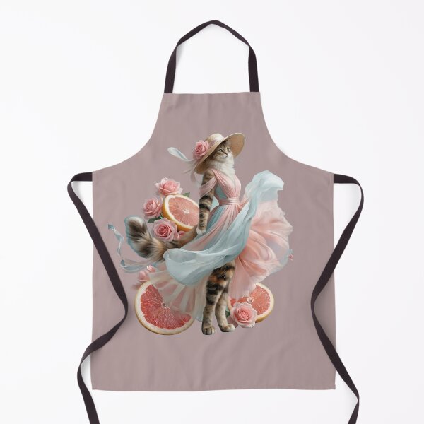 Item preview, Elegant Fashion Cat Citrus Aesthetic Art designed and sold by MegaNovaArt.