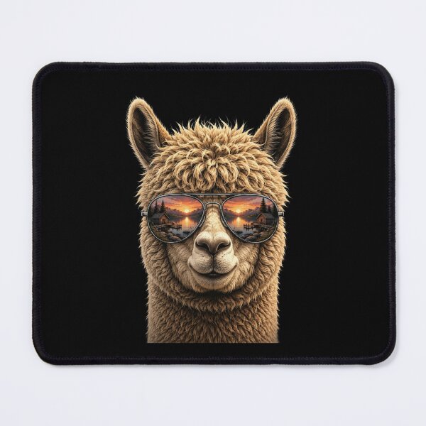 Item preview, Cool Alpaca With Sunglasses Retro Animal Graphic designed and sold by bilal sibgui.