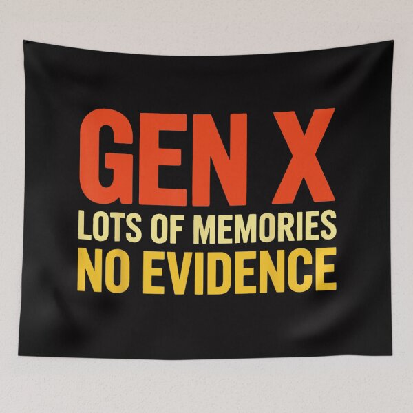 Item preview, Gen X Lots Of Memories No Evidence Funny Vintage Retro Design designed and sold by Chaya Reid.