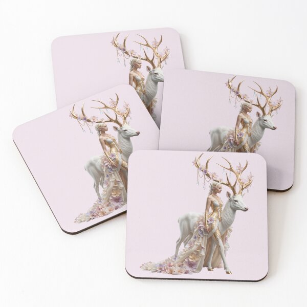 Item preview, Celestial Deer Queen Fantasy Art designed and sold by MegaNovaArt.