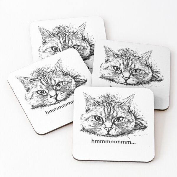 Item preview, Sarcastic Cat Face Graphic Shirt | Funny Skeptical Kitten Mug | Hmmmmm Judgemental Gift for Coworker designed and sold by SOLIORA  ATELIER.