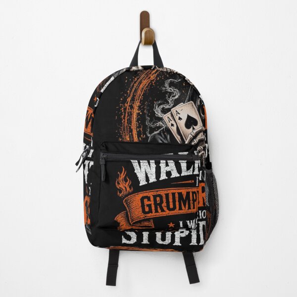 Item preview, Walk Away Grumpy Old Man Born In August Grim Reaper Skull designed and sold by Chaya Reid.