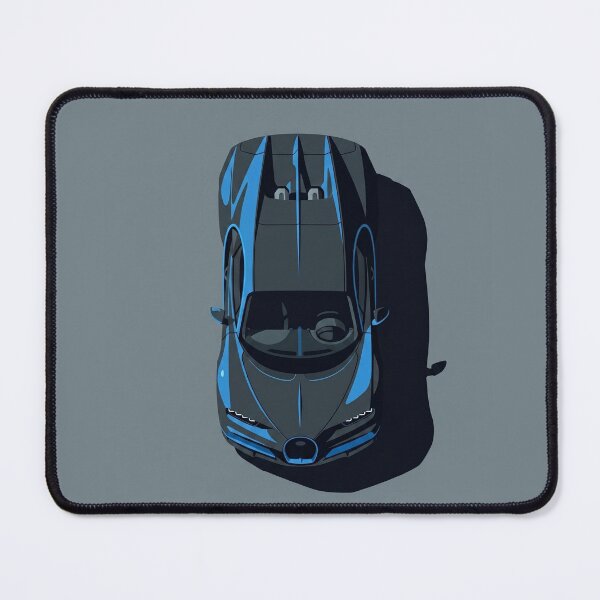 Item preview, Bugatti Chiron Blue Hypercar Top View Vector Illustration designed and sold by Motorline44.