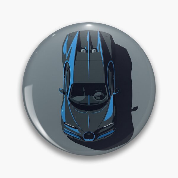 Item preview, Bugatti Chiron Blue Hypercar Top View Vector Illustration designed and sold by Motorline44.