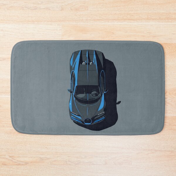 Item preview, Bugatti Chiron Blue Hypercar Top View Vector Illustration designed and sold by Motorline44.