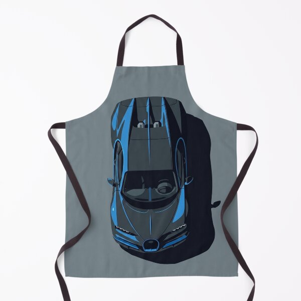 Item preview, Bugatti Chiron Blue Hypercar Top View Vector Illustration designed and sold by Motorline44.
