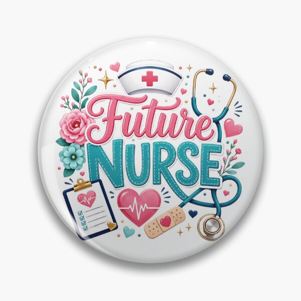 Item preview, Future Nurse Floral Design designed and sold by Partoon-dp.