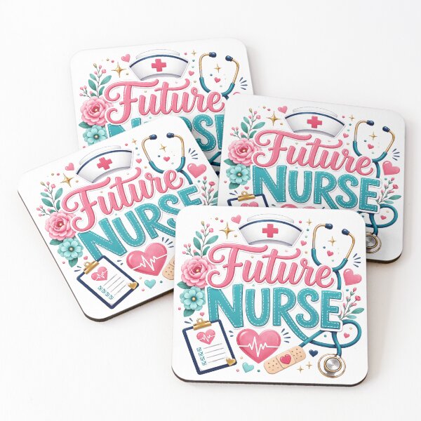 Item preview, Future Nurse Floral Design designed and sold by Partoon-dp.