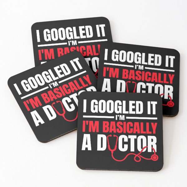 Item preview, I Googled It Im Basically A Doctor Funny Sarcastic Dad Shirt designed and sold by DESIGN BUREAU .