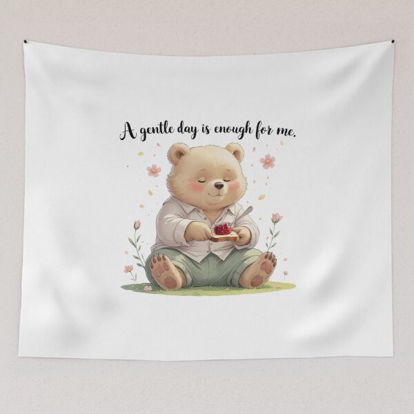 Item preview, Gentle Day Is Enough Cute Bear Spring Picnic Cottagecore designed and sold by AQUILAKREO.