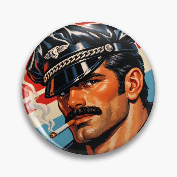 Item preview, Gay Leather Daddy Biker Tom of Finland Tribute Leder Pride Graphic Design designed and sold by ItsAKinkThing.