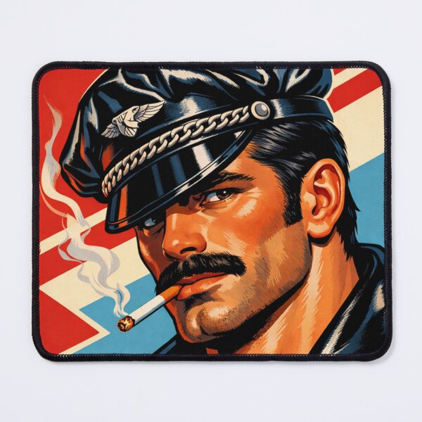 Item preview, Gay Leather Daddy Biker Tom of Finland Tribute Leder Pride Graphic Design designed and sold by ItsAKinkThing.