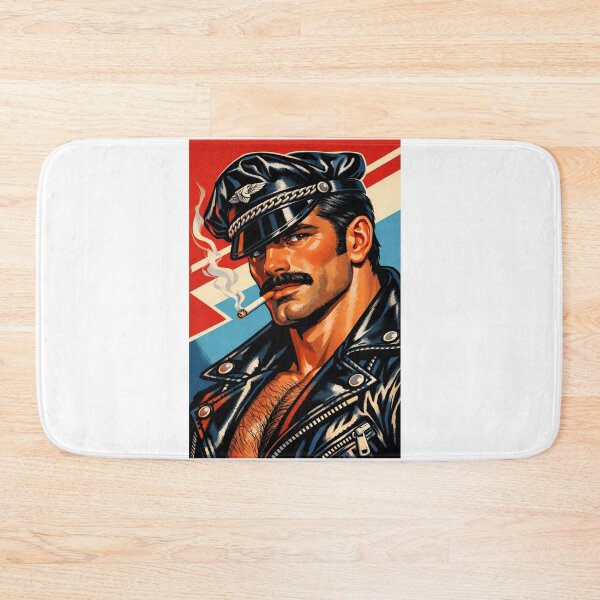 Item preview, Gay Leather Daddy Biker Tom of Finland Tribute Leder Pride Graphic Design designed and sold by ItsAKinkThing.