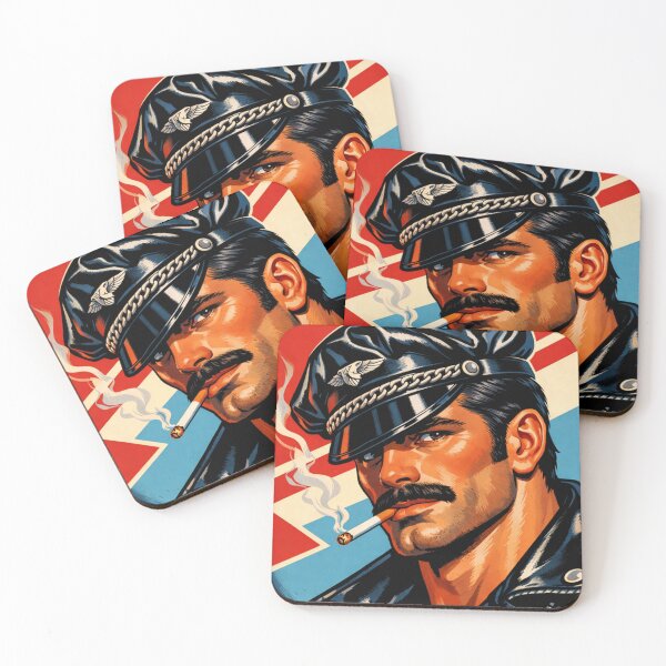 Item preview, Gay Leather Daddy Biker Tom of Finland Tribute Leder Pride Graphic Design designed and sold by ItsAKinkThing.