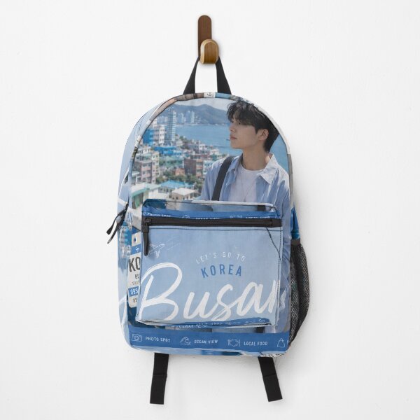 Item preview, Let’s Go to Busan Korea Poster | Coastal Korean Aesthetic Travel Wall Art designed and sold by Inkora-Art.