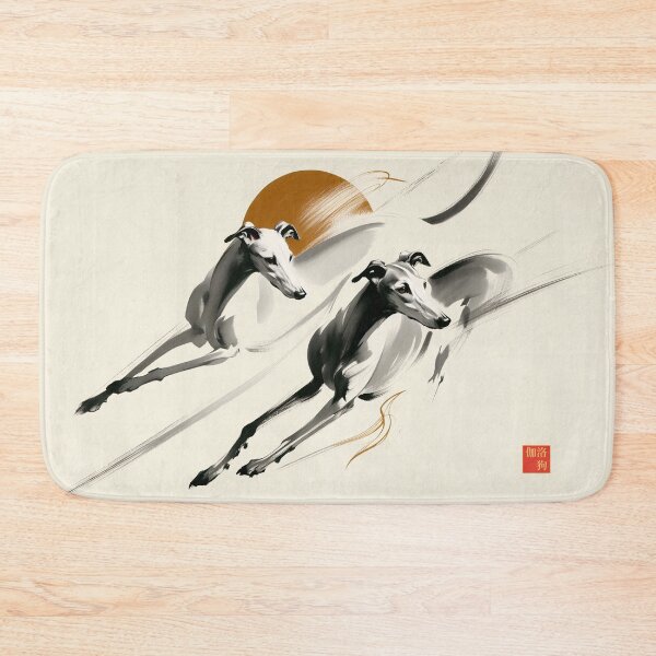 Item preview, GALOGO - Suibokuga Flow - Twin Motion designed and sold by GALOGO – Art for Sighthounds & Animal Welfare.