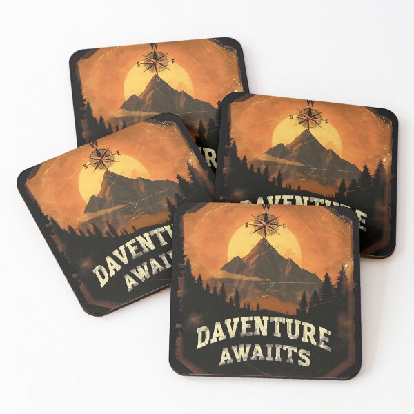 Item preview, Dadventure Awaits Outdoor Camping Dad Fathers Day Gift Shirt designed and sold by DESIGN BUREAU .