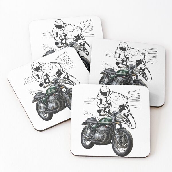 Item preview, Green Motorcycle and Modern Race  designed and sold by unboxedbyJuls.