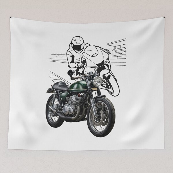 Item preview, Green Motorcycle and Modern Race  designed and sold by unboxedbyJuls.