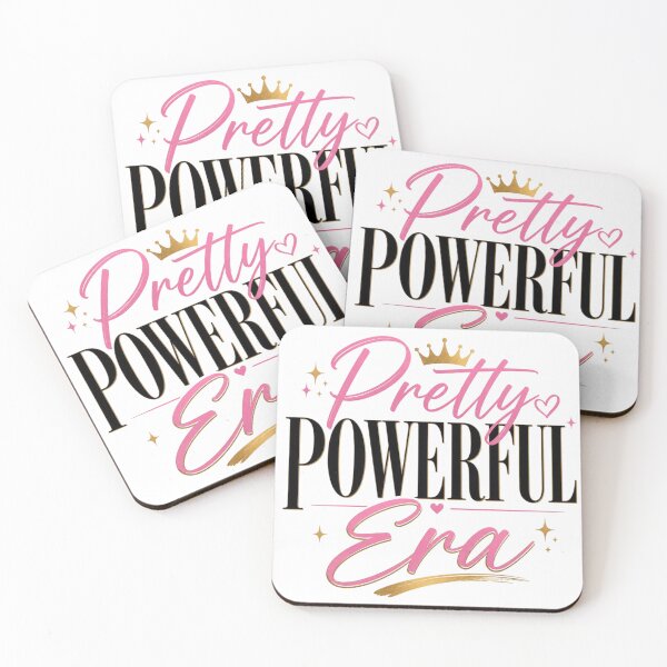 Item preview, Pretty Powerful Era Pink Coquette Typography  designed and sold by Aarvya Fashion Club ( A.F.C ).