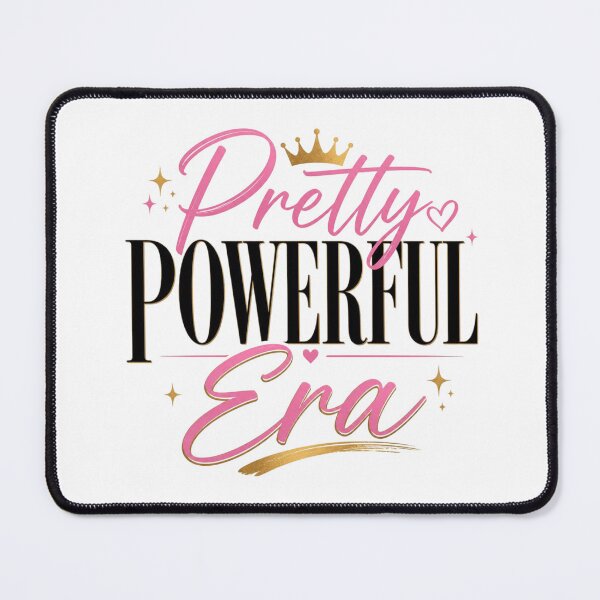 Item preview, Pretty Powerful Era Pink Coquette Typography designed and sold by Aarvya Fashion Club ( A.F.C ).