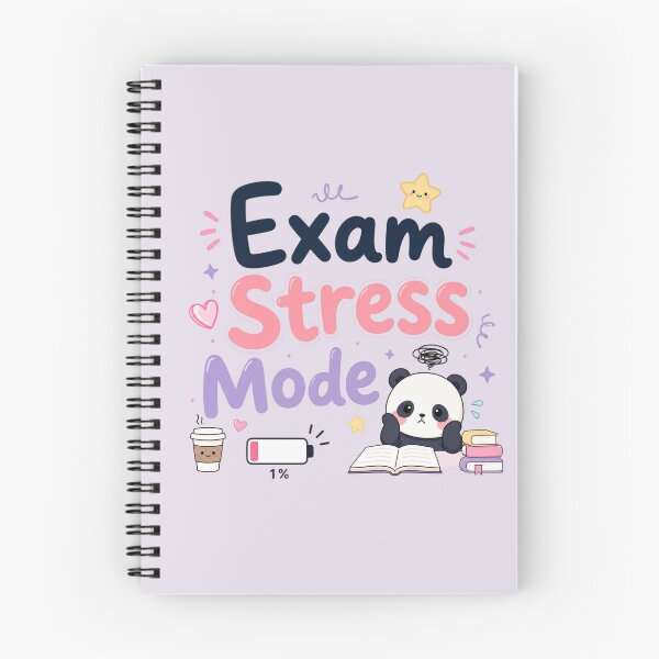 Item preview, Exam Stress Mode Cute Student Panda Aesthetic T-Shirt Design designed and sold by Sanika arts .