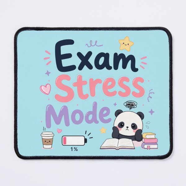 Item preview, Exam Stress Mode Cute Student Panda Aesthetic T-Shirt Design designed and sold by Sanika arts .