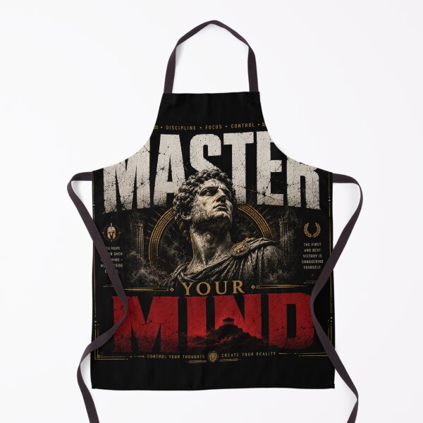 Item preview, Master Your Mind Modern Stoic Design designed and sold by LowBatteryStudio ⭐.
