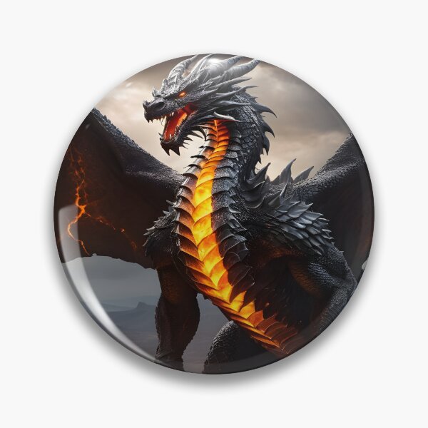 Item preview, Ancient Molten Dragon on Stormy Cliff  designed and sold by NEWStyles4.