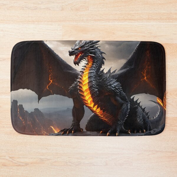 Item preview, Ancient Molten Dragon on Stormy Cliff  designed and sold by NEWStyles4.