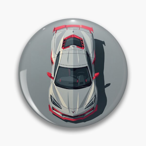 Item preview, Minimalist Chevrolet Corvette C8 Z06 Top View Vector Illustration designed and sold by Motorline44.