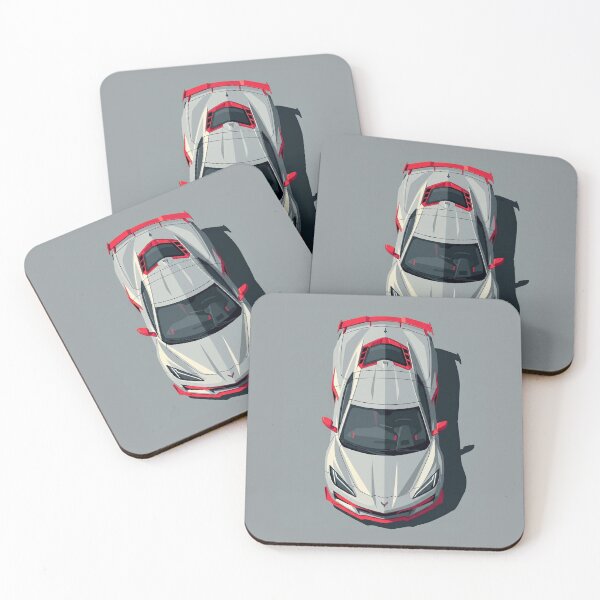 Item preview, Minimalist Chevrolet Corvette C8 Z06 Top View Vector Illustration designed and sold by Motorline44.