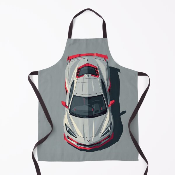 Item preview, Minimalist Chevrolet Corvette C8 Z06 Top View Vector Illustration designed and sold by Motorline44.