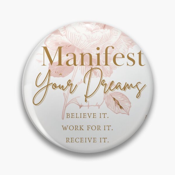 Item preview, Manifest Your Dreams | Believe • Work • Receive Pink /Beige designed and sold by NatashaBurrows.