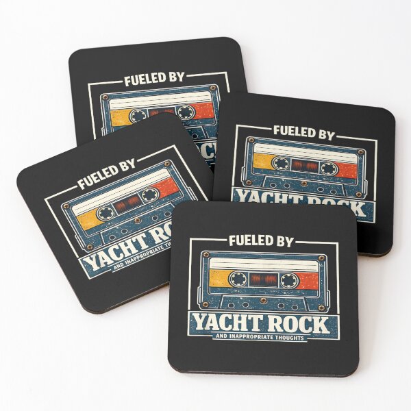 Item preview, Fueled By Yacht Rock And Inappropriate Thoughts Retro Cassette Tape Gift designed and sold by River Silva.