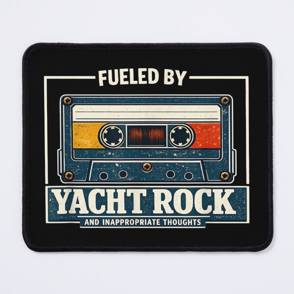 Item preview, Fueled By Yacht Rock And Inappropriate Thoughts Retro Cassette Tape Gift designed and sold by River Silva.