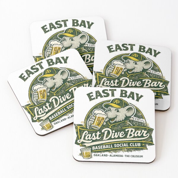 Item preview, East Bay Last Dive Bar Baseball Social Club Vintage Oakland Fan Shirt designed and sold by GhostDawgs.
