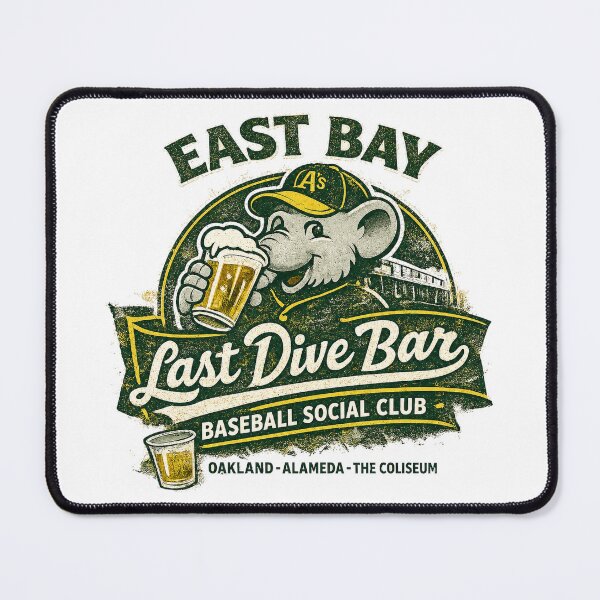 Item preview, East Bay Last Dive Bar Baseball Social Club Vintage Oakland Fan Shirt designed and sold by GhostDawgs.