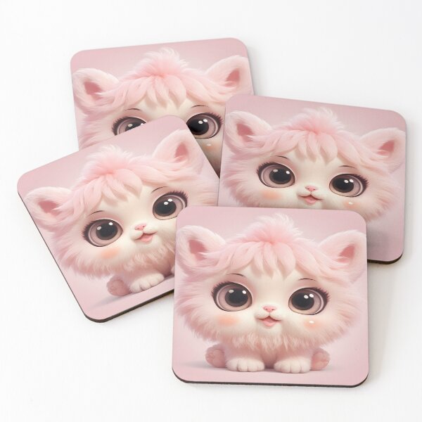 Item preview, A fluffy pastel baby creature with big sparkling eyes designed and sold by NEWStyles4.