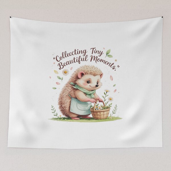 Item preview, Collecting Beautiful Moments Cute Hedgehog Spring Foraging designed and sold by AQUILAKREO.